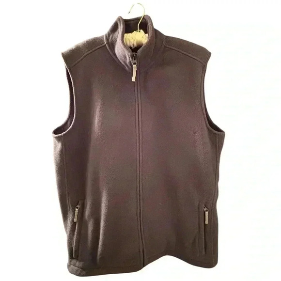 Lands’ End Grey/lavender Men’s M 38-40 Fleece Vest. Like New. Dsct w bundle! - Picture 2 of 5